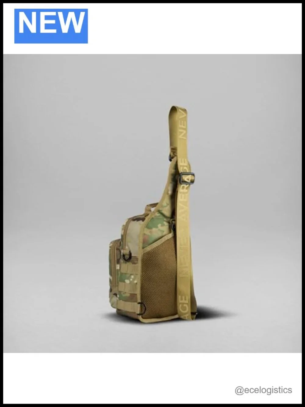 Tactical Sling Bag 9L Water-Resistant Crossbody Backpack